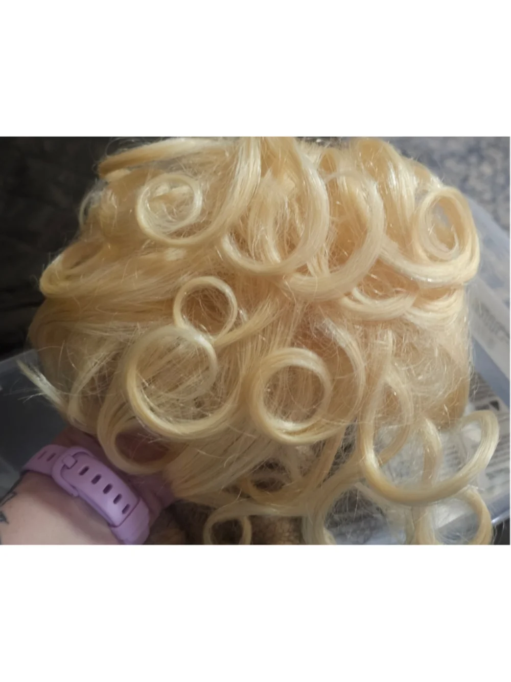 Sassy Strands Blonde Wiglet for Baby or Toddler Pageant Hair